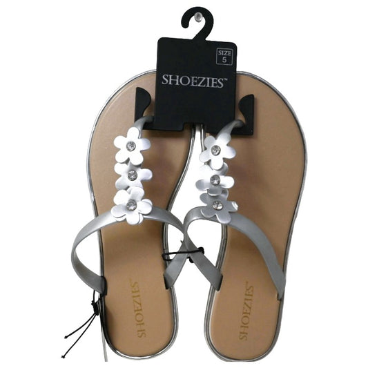 Womens Slv Flwr Sandals C/P 24 SHOEZIES