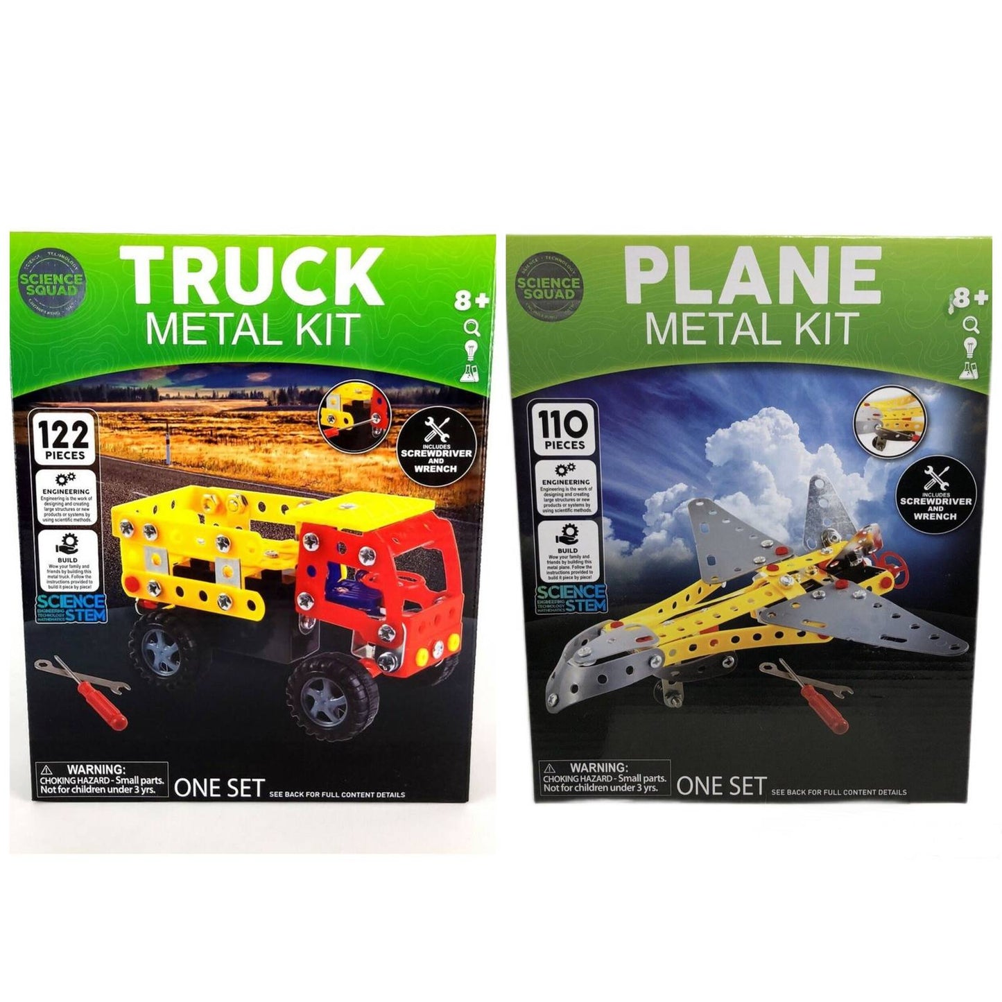 METAL PLANE/TRUCK PLAYSET KIT C/P 12