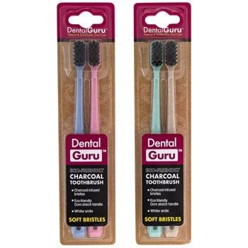 2pk ECO-FRIENDLY CHARCOAL TOOTHBRUSH (SOFT) C/P 24