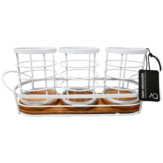 4pc Wht Desk Org C/P 6