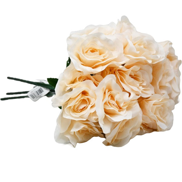Beige Rose Bush 5 Flowers C/P 288