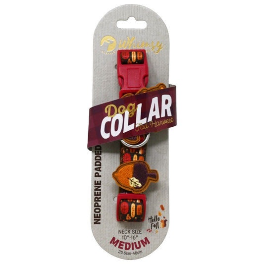 DOG COLLAR BROWN/RED C/P 48