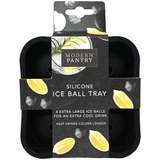 Blk 4 Ball Sil Ice Cube Tray C/P 96