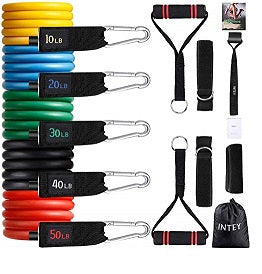5pc RESISTANCE BAND SET, CASE PACK: 12 C/P 12