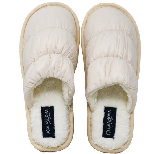 BEIGE LADIES SLIPPERS SIZE 8 C/P 18