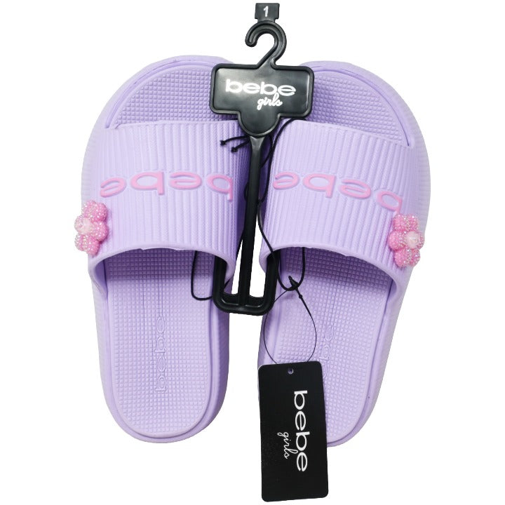 Girls Lilac Eva Platform Slides C/P 16 BEBE