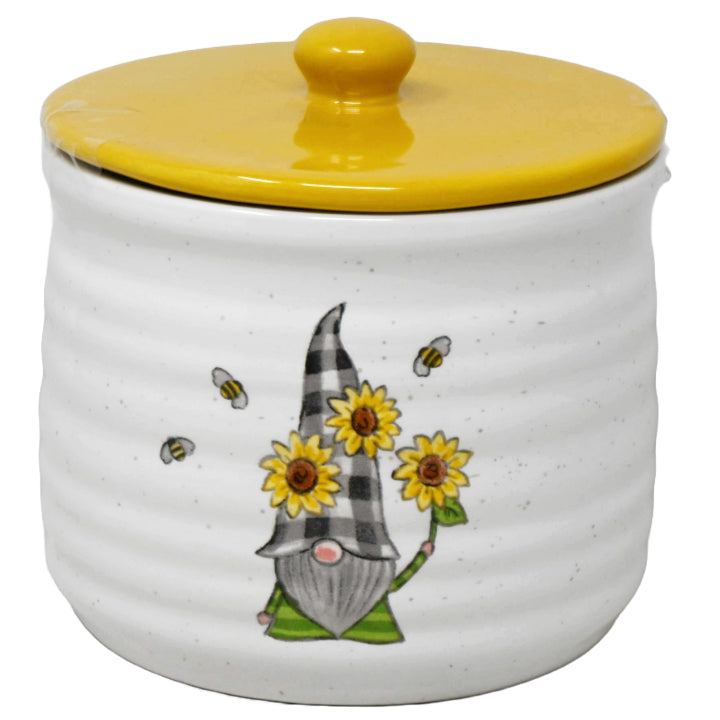 GNOME SUNFLOWER BEES CANISTER C/P 12