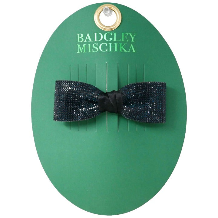 Rhinestone Bow Hair Barrette C/P 144 Inner Bag 36 Badgley Mischka