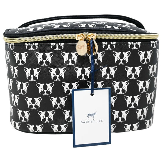 *OUTSIDE CA* BLK TRAIN CASE W/DOG PRINT DABNEY LEE C/P 20