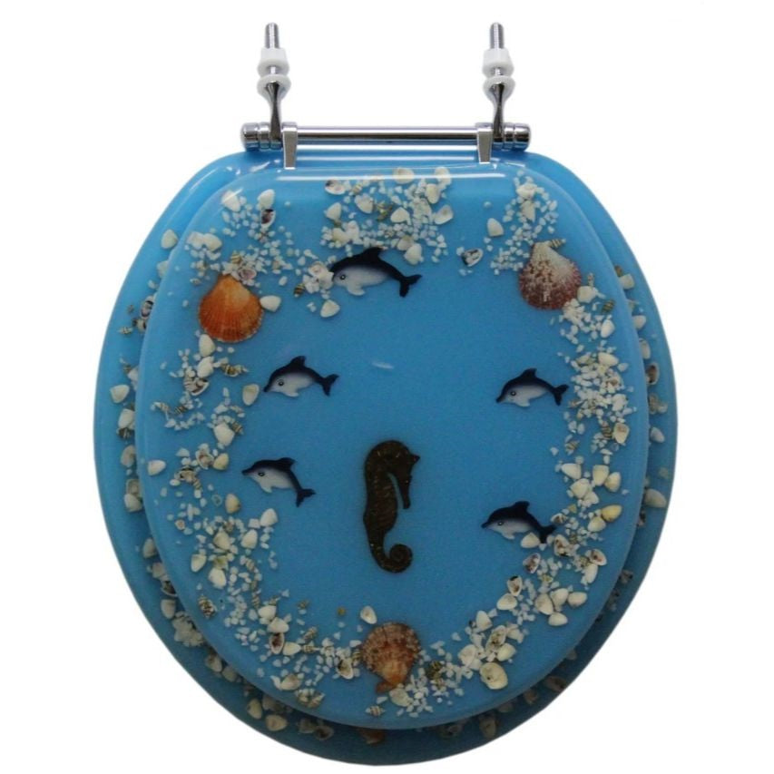 *OUTSIDE OF CA*Toilet Seat Coral Polyresin C/P 4