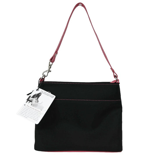 Blk Pnk Strap Micro Tote Bag C/P 40 Mobile Edge