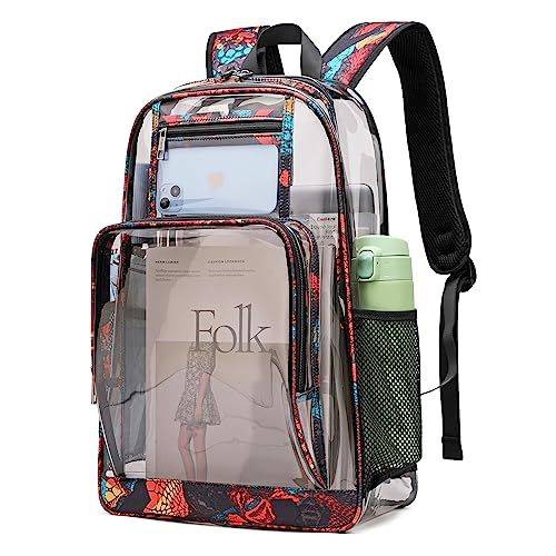 *EXPORT ONLY* SEE-THRU BACKPACK w/MULTI-COLOR SIDES C/P 22