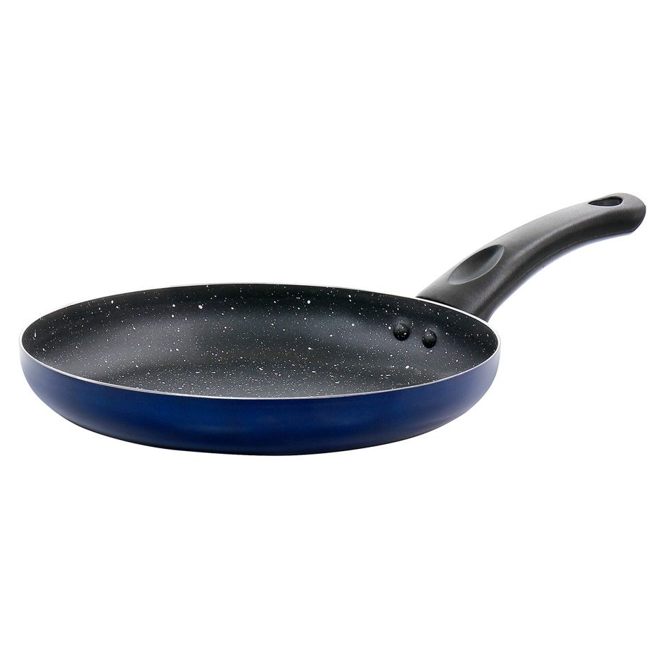 12" BLUE ALUMINUM OSTER LUNETA FRY PAN (NON-STICK COATING, 2.0mm) C/P 12