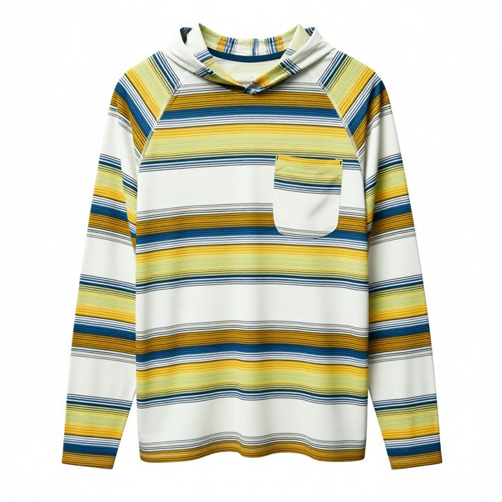 M-XXL EGGSHELL MULTI LONG SLEEVE PRINTED HOODIE C/P 12 HORIZON