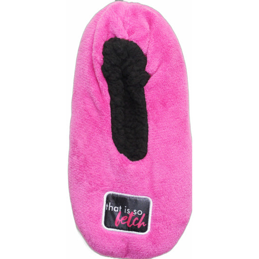 1pk MEAN GIRLS SO FETCH SNUGGLE TOE PINK SLIPPERS SIZE 9-11 C/P 60