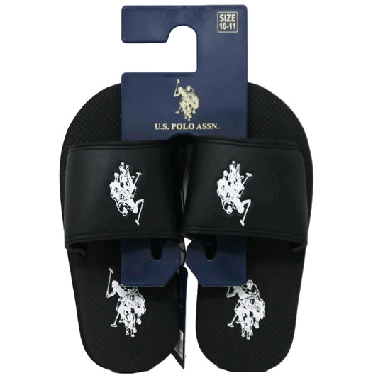 BLACK BOYS SANDALS SIZE 10-4 U.S. POLO ASSN. C/P 24