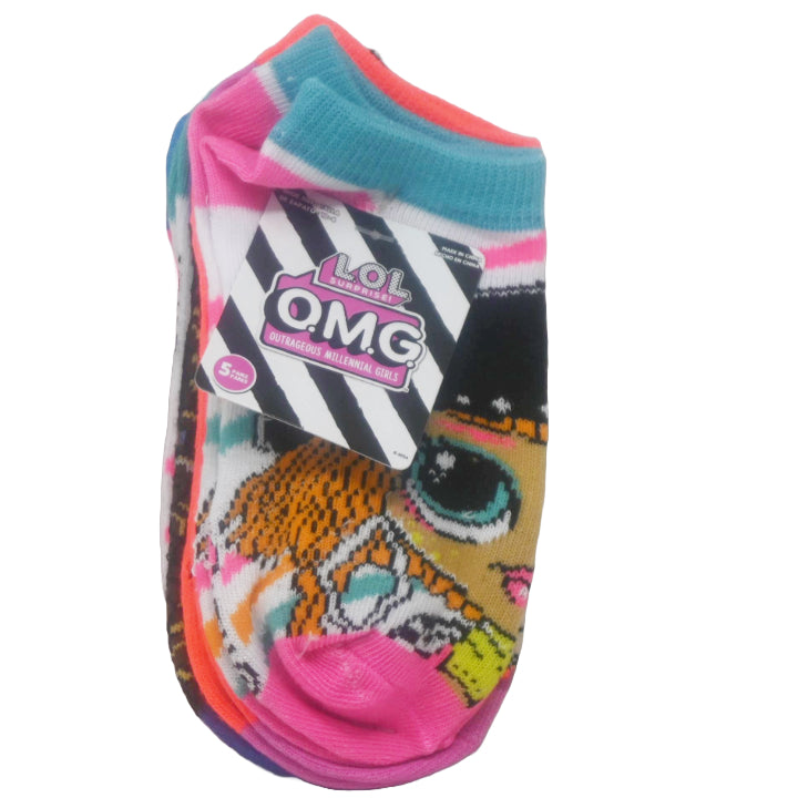 5pk LOL SURPRISE NS SOCKS ASST SIZE C/P 60