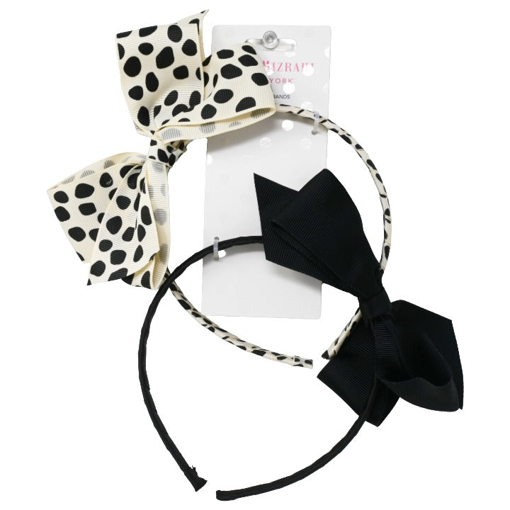 2pk Bow Hair Headbands C/P 36 Isaac Mizrahi