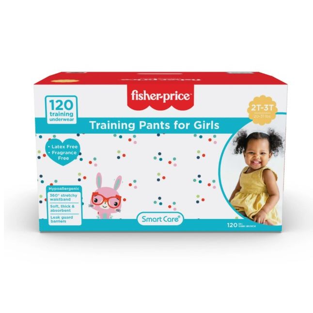 120ct  2T-3T FISHER PRICE GIRLS TRAINING PANTS C/P 1