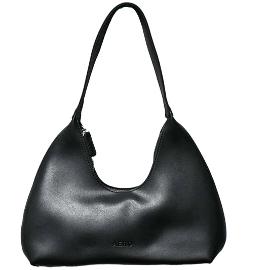 BLACK SHORT SHOULDER HOBO HABDBAG AEROPOSTALE C/P 24