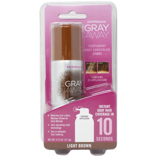 Lt Tan .75oz Gray Away Spray C/P 36 Everpro Beauty