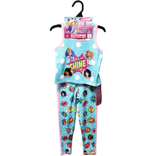 FAIRYTALE PRINCESS RACER TANK ACTIVEWEAR SET PIXEL PRINCESS 4-ASST SIZE 4-6X C/P 48