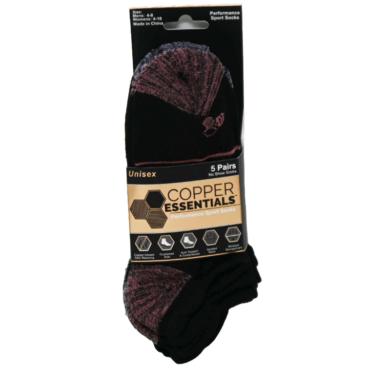 5pk CE SPORT HC NS SOCKS SIZE 9-11 C/P 12