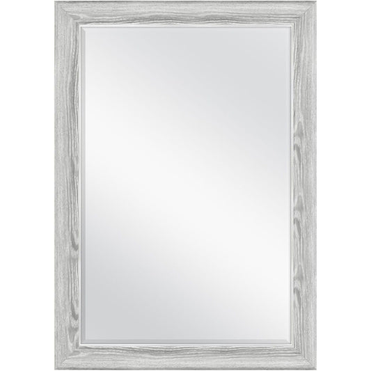 29.5"x41.5" GRAY WOODGRAIN WALL MIRROR C/P 1