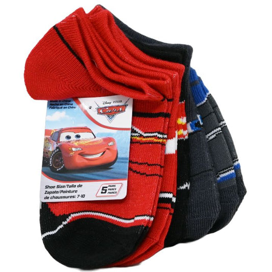 5pk CARS 3 NICE RIDE NS SOCKS SIZE 4-6 C/P 60