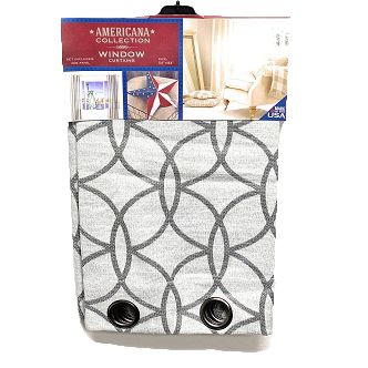 54" X 84" GRAY WINDOW CURTAIN C/P 6