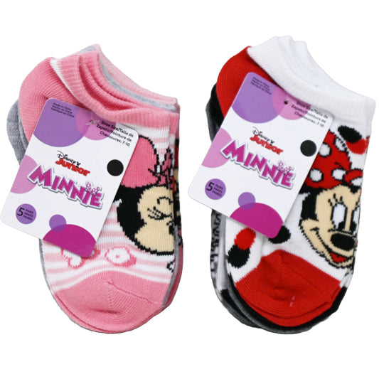 5pk RAINBOW MINNIE MOUSE NS SOCKS SIZE 4-6 C/P 60