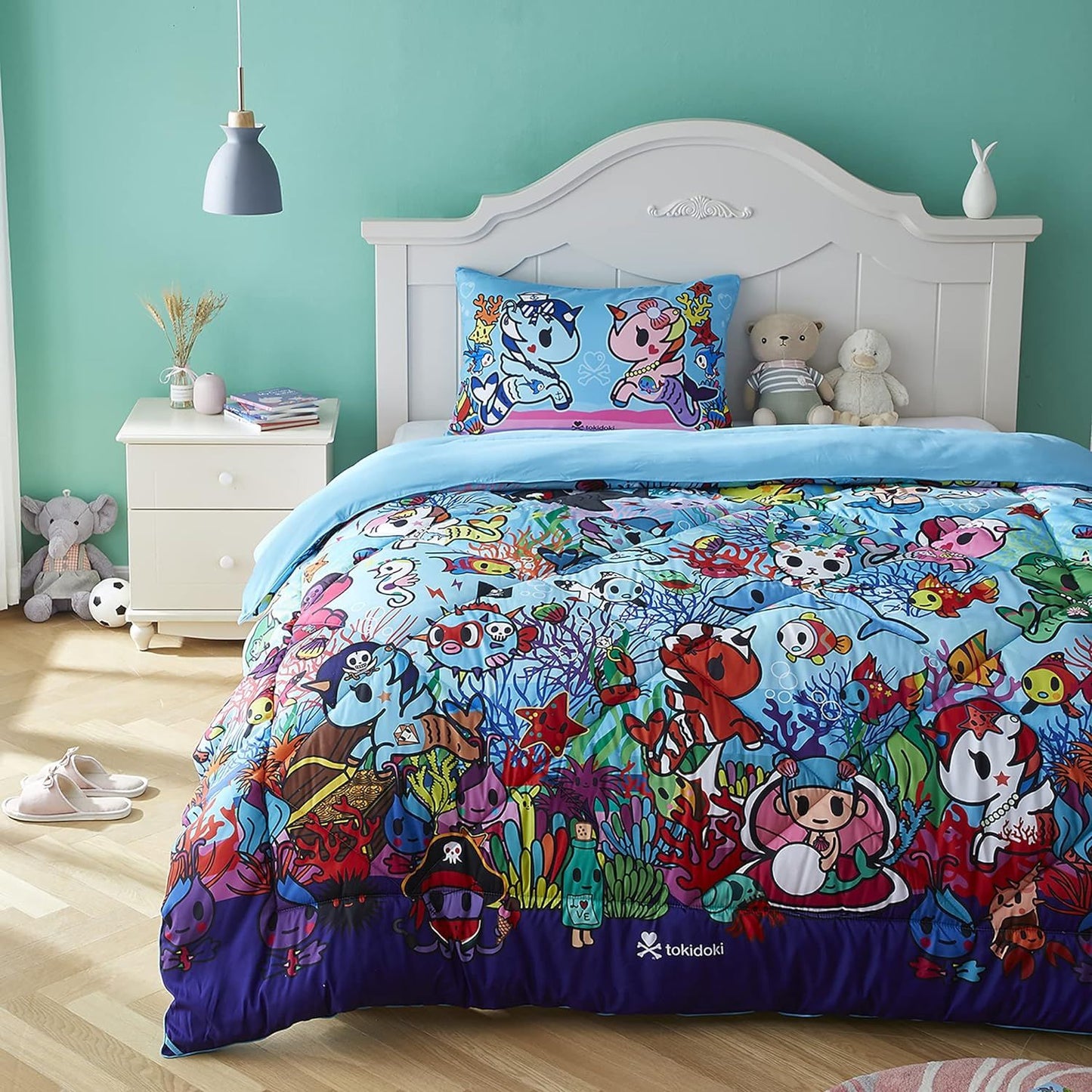 2pc TOKIDOKI SEA PUNK TWIN COMFORTER SET C/P 5