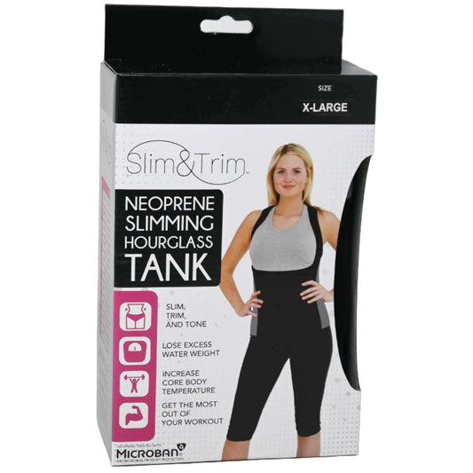 XL BLK/GRY WOMEN HOURGLASS NEOPRENE TANK (BOXED) C/P 12