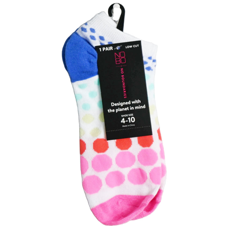 1pk OMBRE DOT NS SOCKS SIZE 9-11 C/P 24