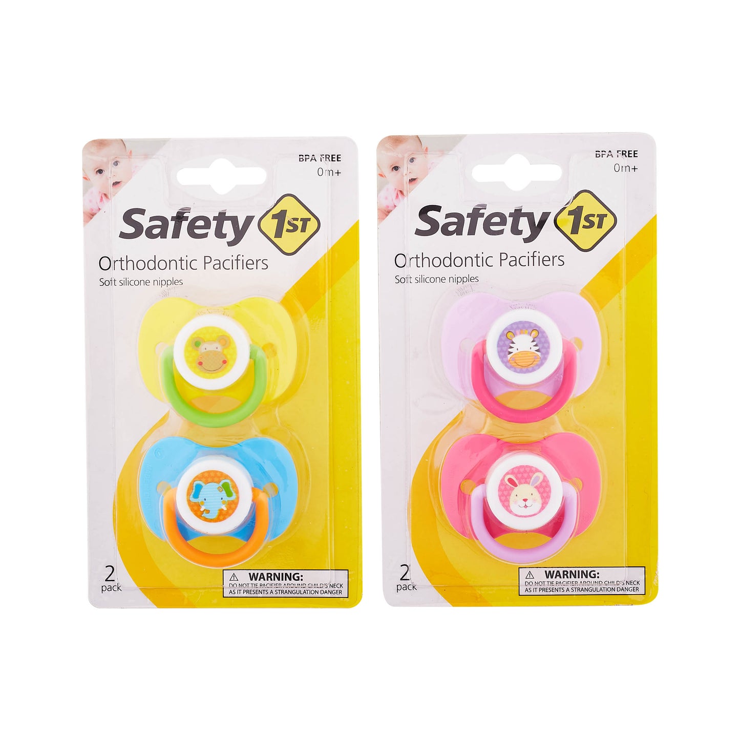 Safety 1st 2PK ORTHODONTIC PACIFIERS W/PRINT C/P 36