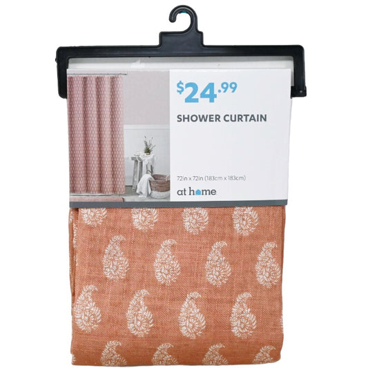 Paisley Fabric Shower Curtain C/P 4 (Pre-price $24.99)