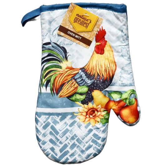 Rooster Printed Oven Mitt C/P 72