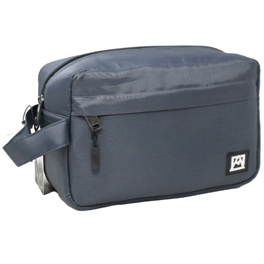 *OUTSIDE OF CA* AVALANCHE MEN GREY TOILETRY BAG C/P 16