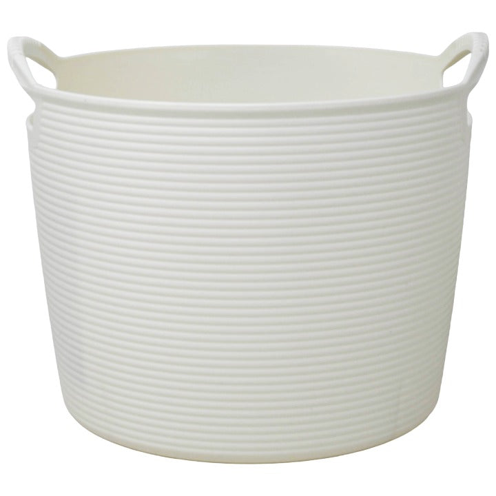 5.2ltr Beige Storage Basket Round C/P 12