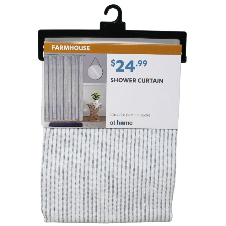 Southern Rain Fabric Shower Curtain C/P 4 (PRE-PRICE $24.99)