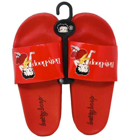 BETTY BOOP RED SLIDE SANDAL ASST SIZE C/P 18