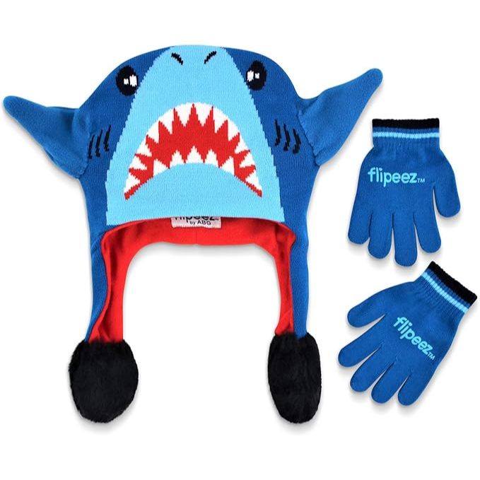 "FLIPEEZ" SHARK HAT AND GLOVE C/P 12