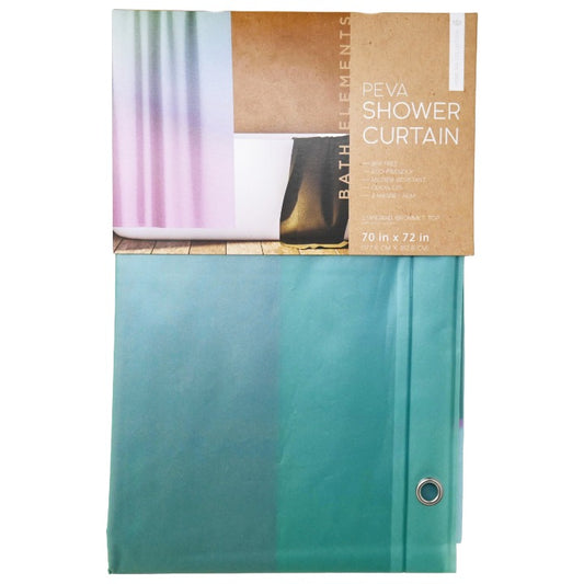 70X72" TIE DYE PRINT PEVA SHOWER CURTAIN BATH ELEMENTS C/P 24