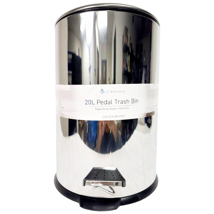 20L Trash Bin Chr C/P 2 baththeory