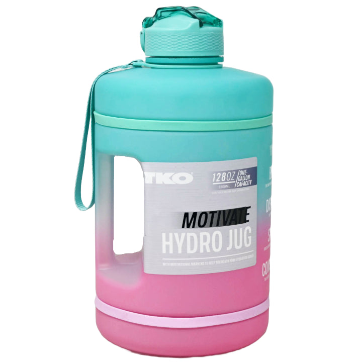 128oz SEAFOAM/PINK TKO HYDRO JUG C/P 12