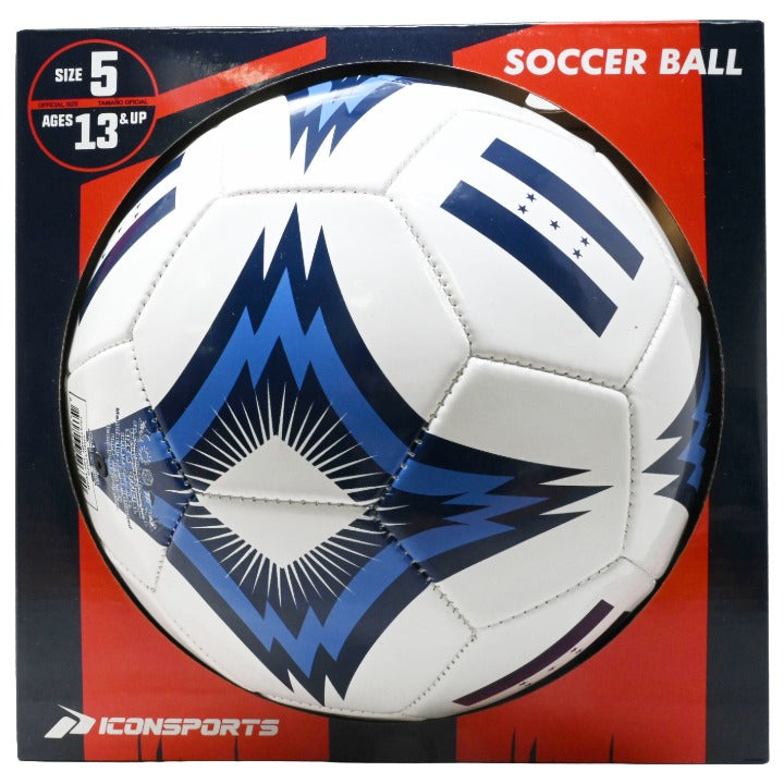 BluWht Honduras Soccer Ball C/P 8 Icon Sports