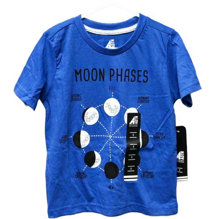 BOYS SIZE 4-7 MOON PHASES S/S T-SHIRT C/P 24