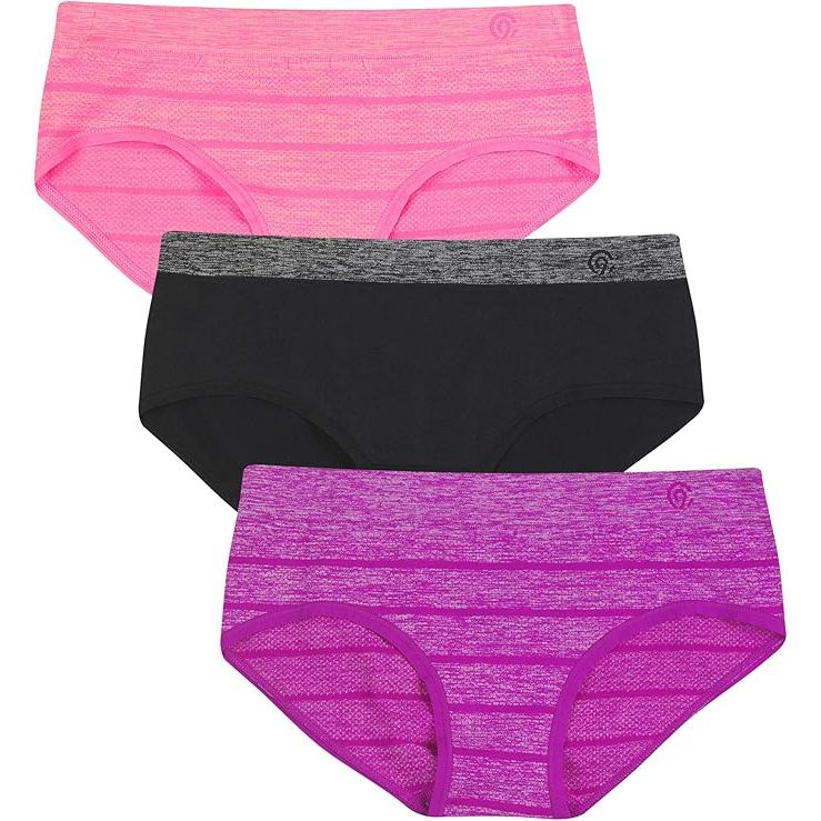 3pk LRG GIRLS ASST COLOR HIPSTER C9 CHAMPION C/P 12