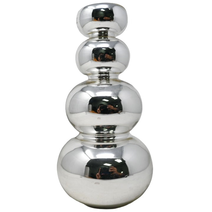 *NO CA*Silver Bubble Tealight Candle Holder C/P 24 Richland