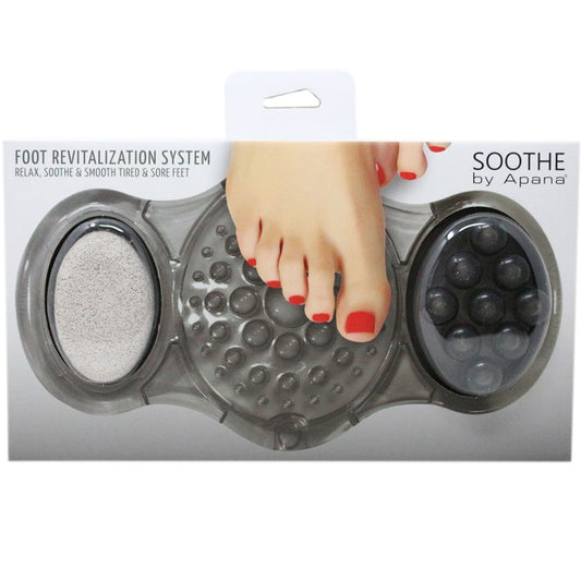 SILVER ACUPRESSURE MASSAGE MAT W/PUMICE STONE C/P 24